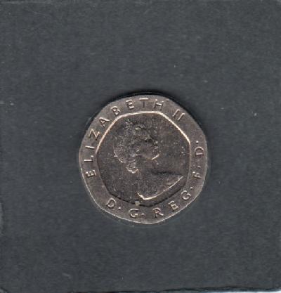 Beschrijving: 20 Pence ELIZABETH II 